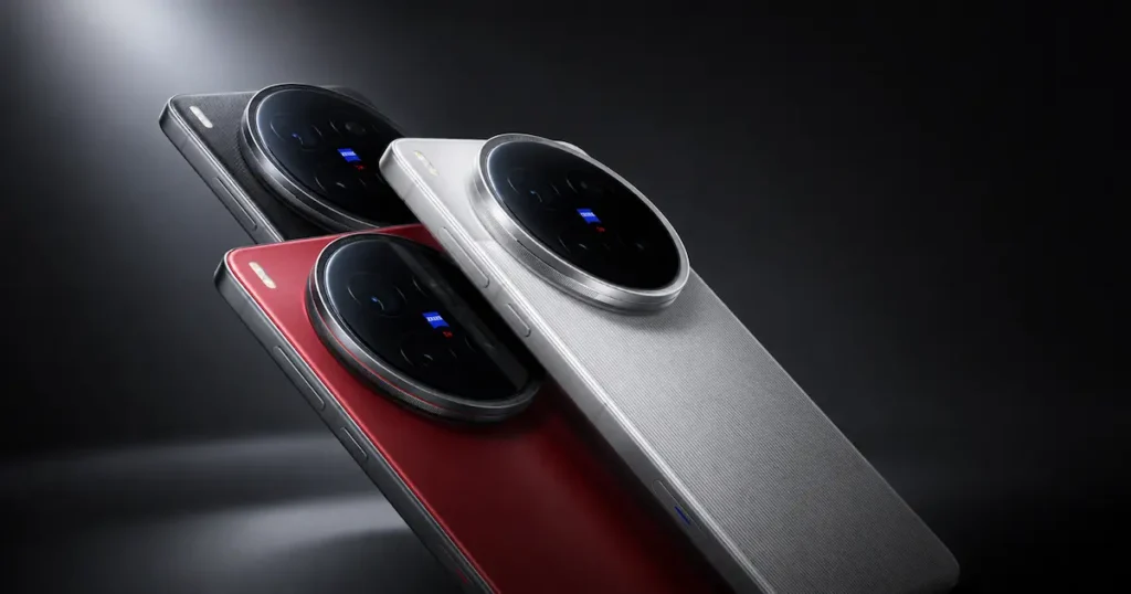vivo X300 Pro en varios colores con primer plano del módulo ZEISS y trasera texturizada para análisis de cámara