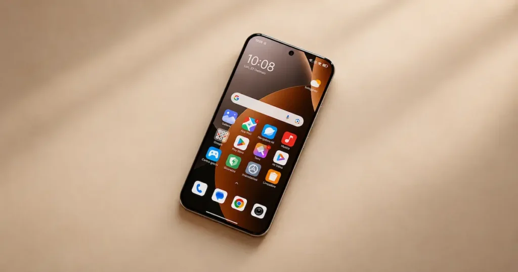 Pantalla del Redmi Note 17 Pro 5G encendida